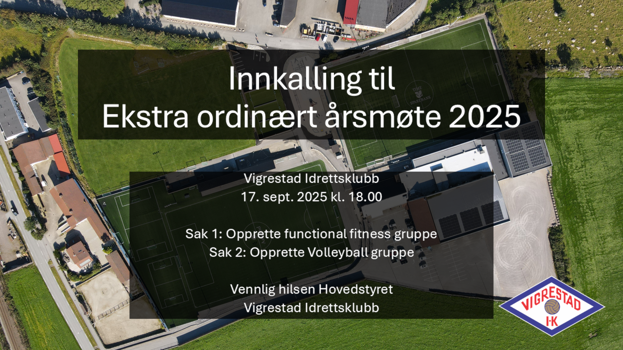 Innkalling til ekstraordinært årsmøte